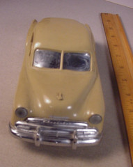 Vintage 1951 Chevrolet Style Line Coupe Promo Car Bank 1:25 Chevy Beige