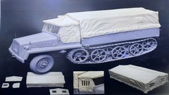 1/35 Cast Resin Model Assembly Kit, GK, SWS Half-track Truck Transporter Resi…