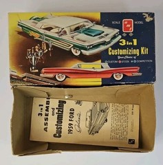 Box And Instructions Only AMT 1959 Ford Galaxie 3 In 1 Model Kit #139