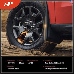 A-Premium Mud Flaps Compatible with Honda Passport 2019-2024 & Pilot