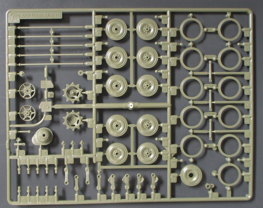 AFV Club 1/35th Scale M113A1 ACAV – Parts Tree A from Kit No. AF35113