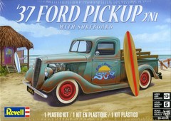 Revell 1/25 SCALE 1937 Ford Pickup 2n1 Surfboard Model Kit #85-4516~NEW in BOX
