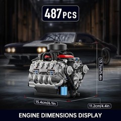 Mini V8 Engine Kits That Runs, Build Your Own Visible Car Motor, Physical Scienc