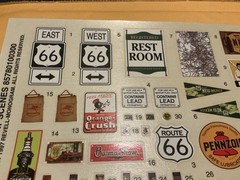 1 24 scale model parts Hi way Scene 37 Ford Decal Set Only