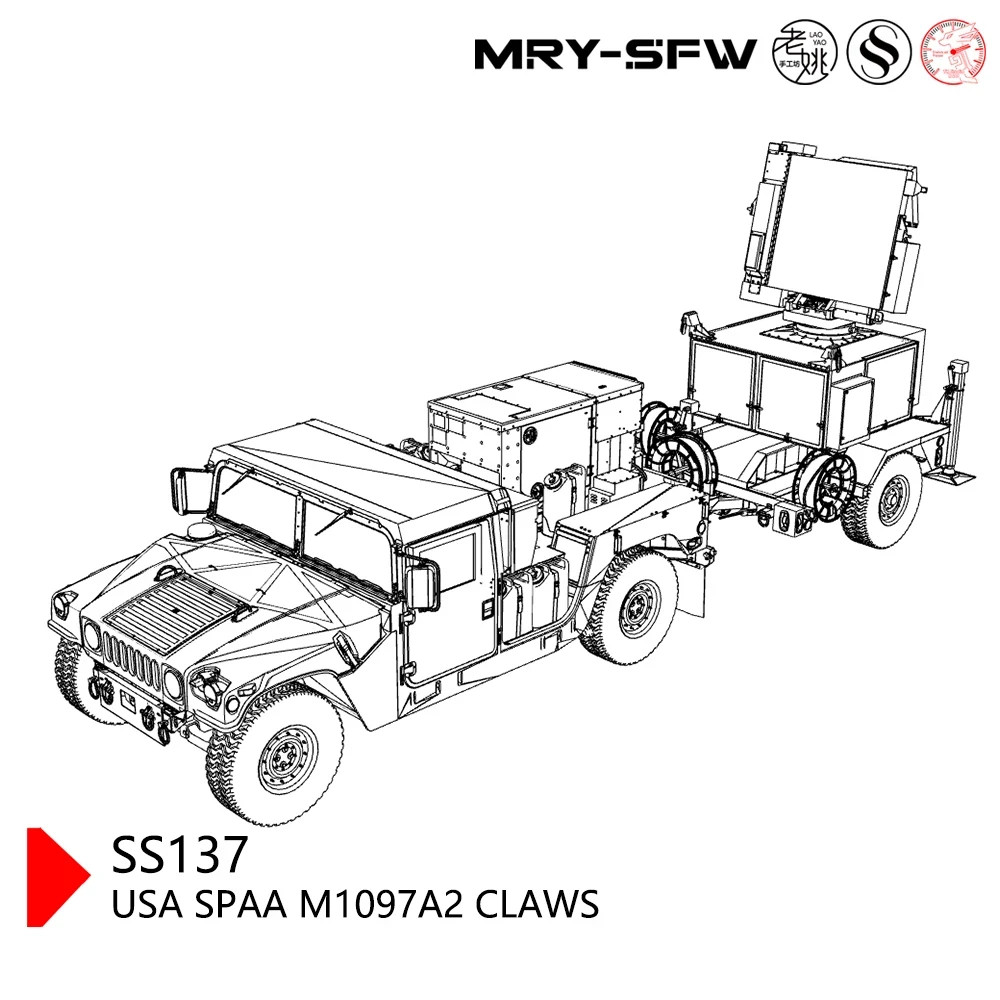 SSMODEL SS72137 1/72 Military Model USA SPAA M1097A2 CLAWS WOT