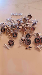 16 pc BLEM BAD Hoppin Hydros 1/24 scale ROLLERZ CHROME Rims Model Car LOWRIDER
