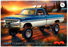 MOEBIUS MODELS 1/25 1971 FORD F-250 CUSTOM 4X4 PICKUP TRUCK MODEL KIT # 2567 F/S