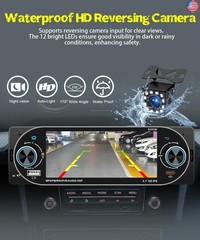 5.1″ Single Din Car Stereo Wireless Apple CarPlay Android Auto, IPS Touchscreen
