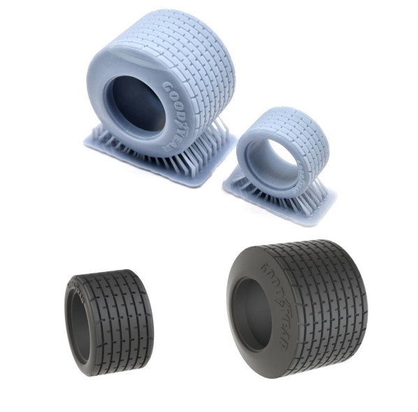 Falcon 1/20 Tyrrell 6 Wheeler – Rain Tires for Tamiya 20053, 20058
