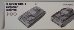 1/35 Pz.Kpfw.IV Ausf.F1 Vorpanzer & Schürzen “3 in 1” Border #BT-003 Sealed MISB