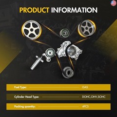 OCPTY Timing Belt Kit Compatible for 1999-2006 for VW for Golf 1999-2005