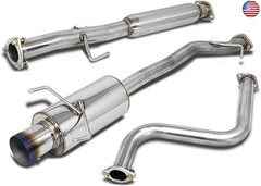 DNA MOTORING CBE-HA90-BT Stainless Steel Cat Back Exhaust System [Compatible