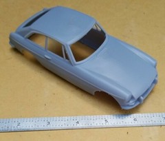 ABS-LIKE RESIN 3D PRINTED 1/25 1965 MG MGB GT, MGB-GT COUPE BODY