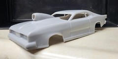 1/24 scale resin 3d printed 1970 Duster Pro Mod drag body model slot car