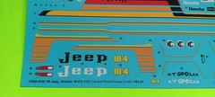 Decal Sheet 1979 Jeep J-10 1/24 Pickup Truck 4×4 KC Light Custom Graphics Stripe