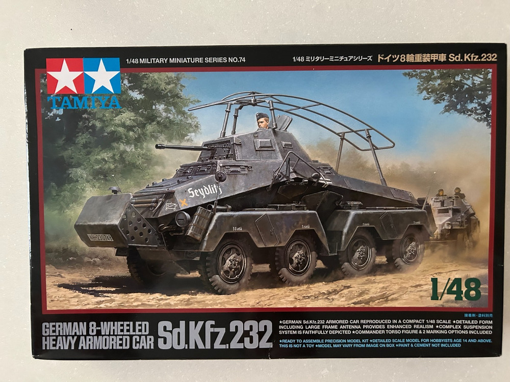 Tamiya Model German 8 Wheeled Heavy Armored Car -Sd.Kfz.232 New