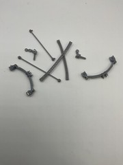 1:25 Adjustable Gasser Straight Axle Leaf Spring Front End Set. (unchromed)