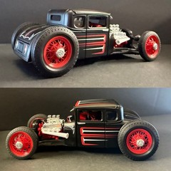 1:24 3d Standard Vintage Wire Wheels 41mm Rear/33mm Front Tires