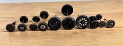 Vintage Antqiue Lot Of Toy Wheels 16 Pcs Various Sizes