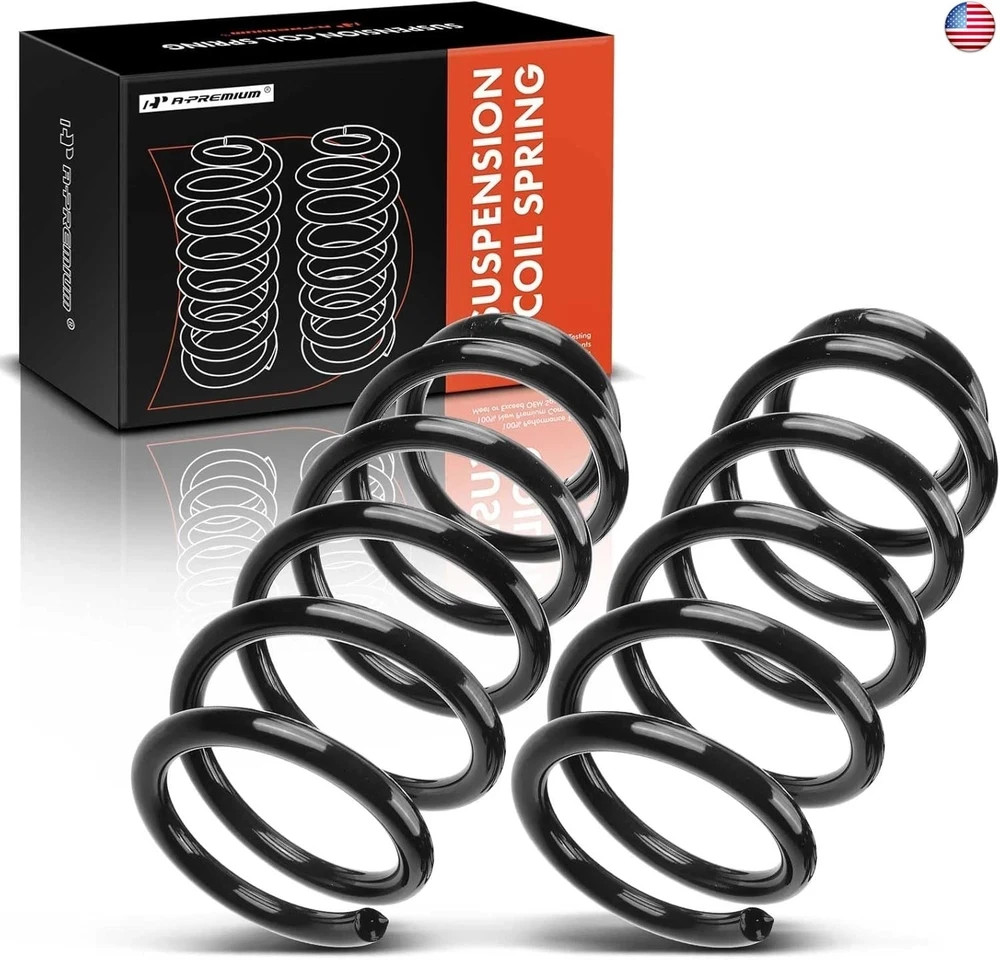 A-Premium Left Right Rear Suspension Coil Spring Set of 2 Compatible with Ford