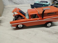 Model Junkyard/parts Plastic ,Nice Custom Car Lot Of 2 Chevy 57 Nomad Cars