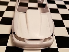 LEX’S SCALE MODELING Resin Bubble Hood for ’99 Mustang SVT Cobra Monogram. 1/25.