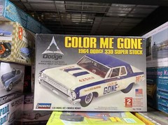 Lindberg 1:25 Color Me Gone 1964 Dodge 330 Super Stock Model Car Kit.