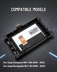 7″ Uconnect Screen Replacement LCD Display for Jeep Compass Renegade 2017-2021 T
