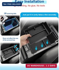 2 Layer-2024 2025 2026 Crosstrek Center Console Organizer for Subaru Crosstrek (