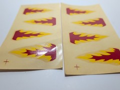✨VINTAGE✨ DECALS – Model Kit Cars / Slot Cars – Flames – Prentice Stickers