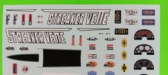 Decal Sheet 1967 Corvette Streaker Vette MPC 1/25 Emblems Dash Cluster Stingers