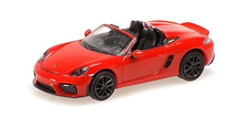 Minichamps 1/87 Porsche 718 Spyder 981 2019 HO Gauge Diecast Model Red