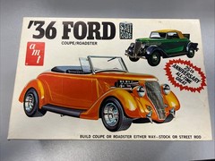 AMT ‘36 Ford Coupe/Roadster Stock Or Street Rods 1:25 Model Kit A136 NOS Sealed