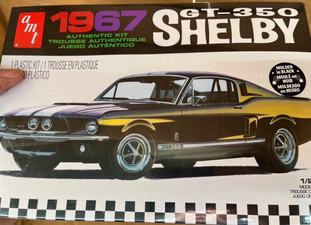 AMT 834 1967 Ford Shelby Mustang GT-350 in black kit 1/25 McM FS