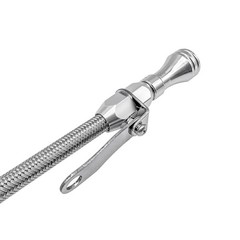 Compatible with Ford Engine Oil Dipstick, Billet Handle, 260-289-302, Silver