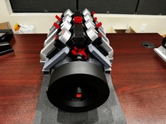 3d Printed V8 Compressed Air Engine Model