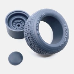 1/24 Resin 15 inch Smoothie Wheels, BFGoodrich Radial T/A Tires, and Brake Set