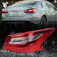 Huray Right Outer Tail Light Fit for Nissan Altima 2016-2018 RH Taillight Tail