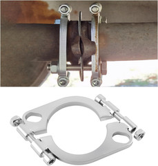 2.5″ Car Split Exhaust Flange Repair Kit with Nuts & Bolts,Oval Car Exhaust