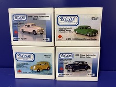Sylvan 1:87 Vintage Auto Kits~Set of 4 – V-073, V-123, V-010, V-121 Canada NEW