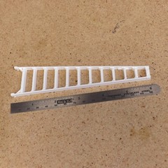 1/24-1/25 Scale 12ft Ladder for Model Car Shop, Garage, Diorama