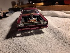 Custom Pre-Built Painted Purple Plastic Model Car Ready to Go Single Unit