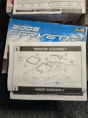Revel Model Car Kit Lot Of 2 Dodge Viper SRT-10 2005 Corvette C6 Open Box