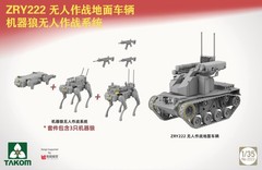 Takom 2223-NOBOX 1/35 ZRY-222 Unmanned Combat Ground Vehicle Robot Wolves System