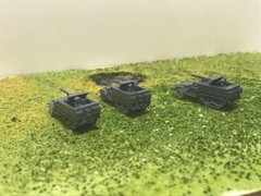 1/200 Scale SU 57-1 Halftrack Set 3D Printed. 3 pcs