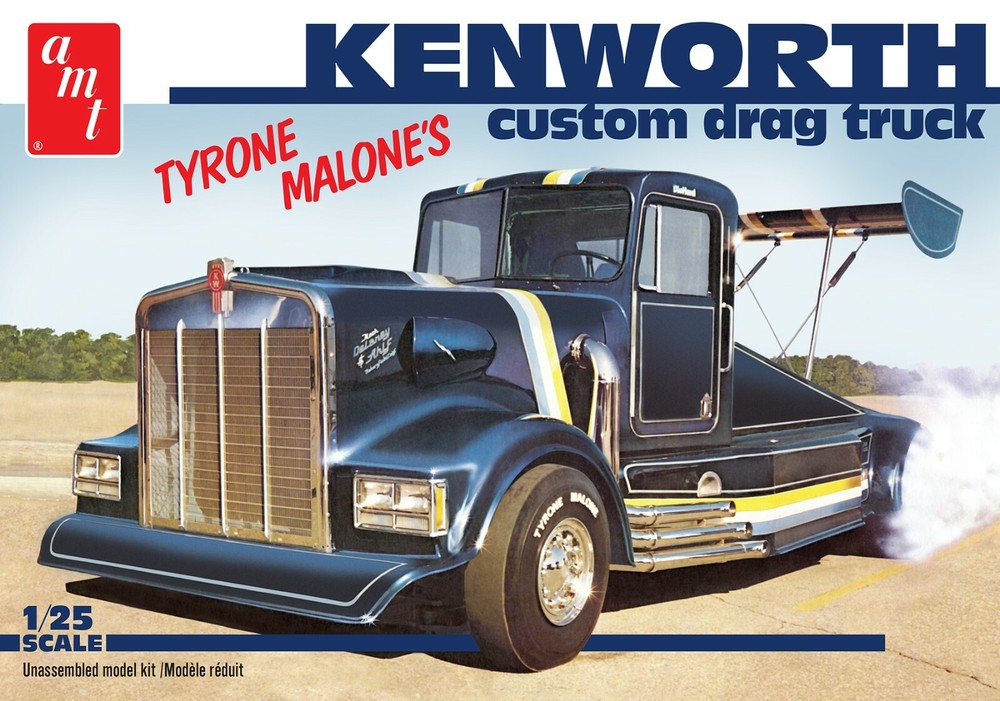 AMT KENWORTH CUSTOM DRAG TRUCK (TYRONE MALONE) 1:25 scale model car kit #1157