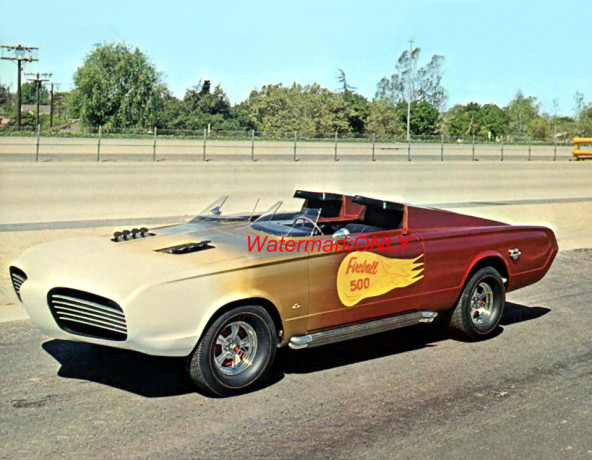 “George Barris” “Fireball 500” 1966 Custom Barracuda Show Car PHOTO! #(3)
