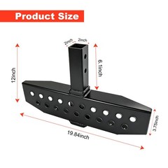 Dicmic Hitch Step Anti Slip And Rust Towing Bumper Guard For Most Car Suv Truck