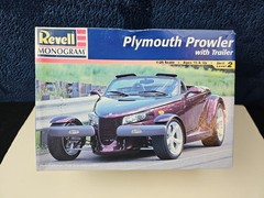 1:25 Scale Revell Monogram Model Car Kit Plymouth Prowler w/ Trailer