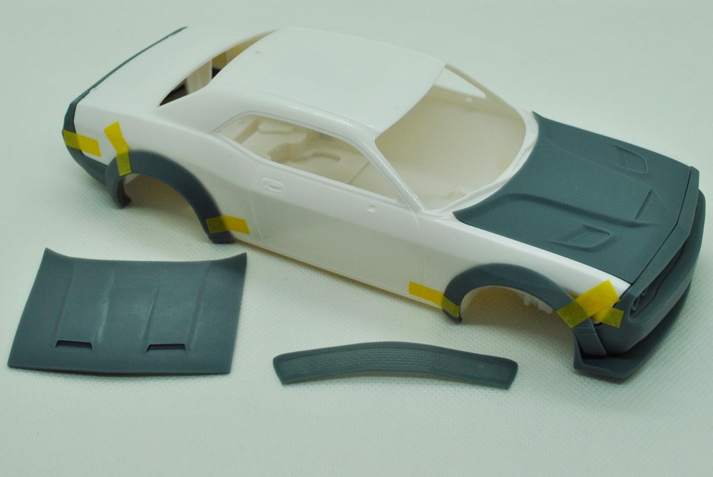 1/25 3D print 2018 Dodge Challenger SRT Hellcat Widebody transkit for AMT